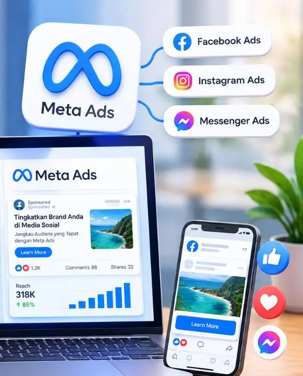 Manajemen Meta Ads (Instagram & FB) - Bali Nusa Media
