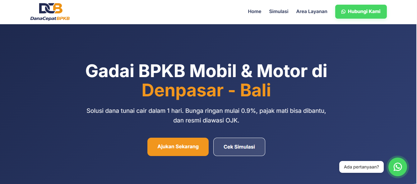 Portfolio website Bali Nusa Media