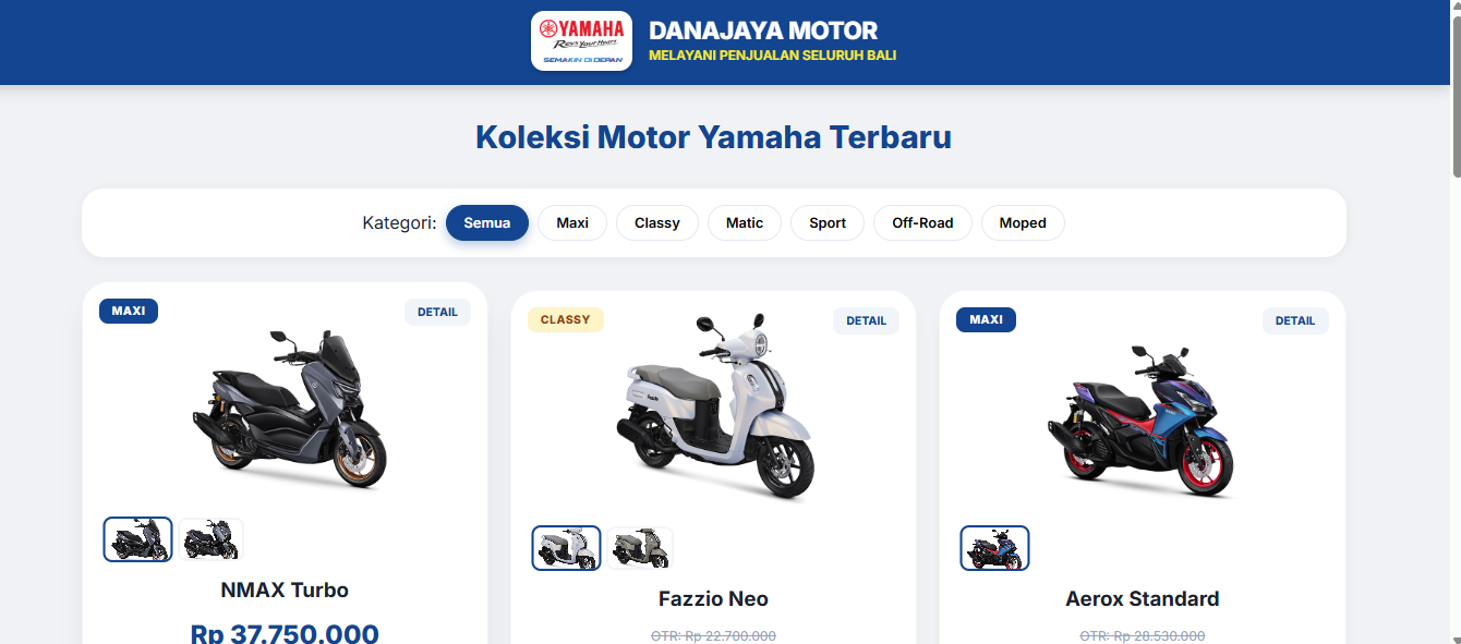 Portfolio website Bali Nusa Media