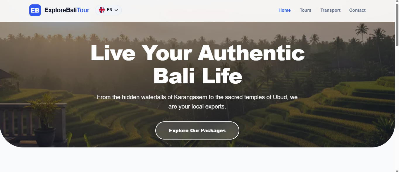 Portfolio website Bali Nusa Media
